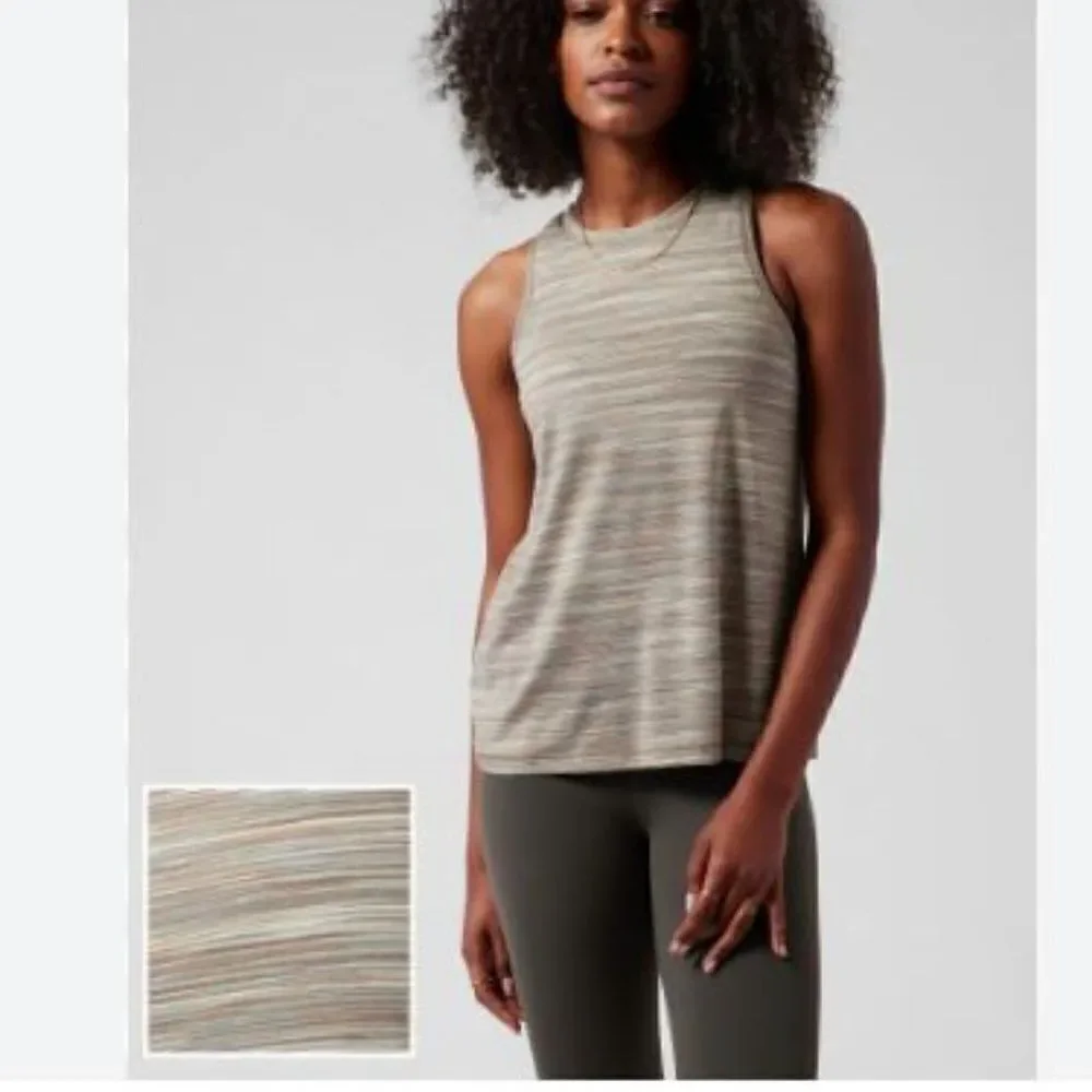 ATHELTA Chi Novelty Tank Tan Spacedye Size XXS